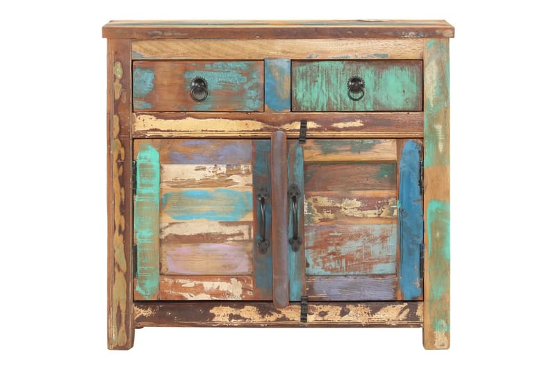 Skänk 70x35x65 cm massivt återvunnet trä - Flerfärgad - Förvaring - Förvaringsmöbler - Sideboard & skänk