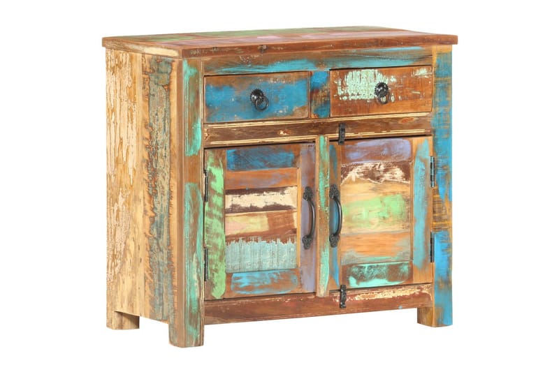 Skänk 70x35x65 cm massivt återvunnet trä - Flerfärgad - Förvaring - Förvaringsmöbler - Sideboard & skänk