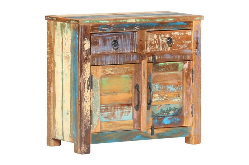 Skänk 70x35x65 cm massivt återvunnet trä - Flerfärgad - Förvaring - Förvaringsmöbler - Sideboard & skänk