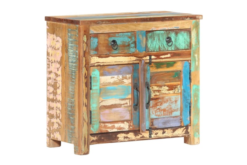 Skänk 70x35x65 cm massivt återvunnet trä - Flerfärgad - Förvaring - Förvaringsmöbler - Sideboard & skänk