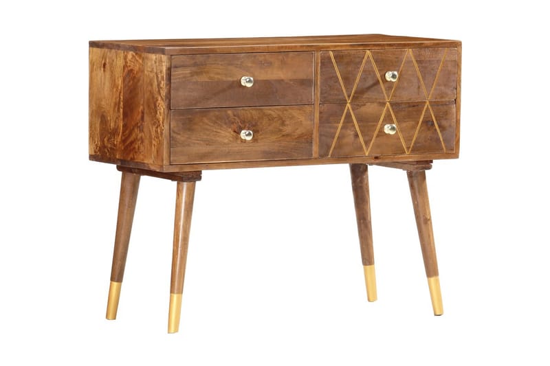 Skänk 85x40x70 cm massivt mangoträ - Brun - Förvaring - Förvaringsmöbler - Sideboard & skänk