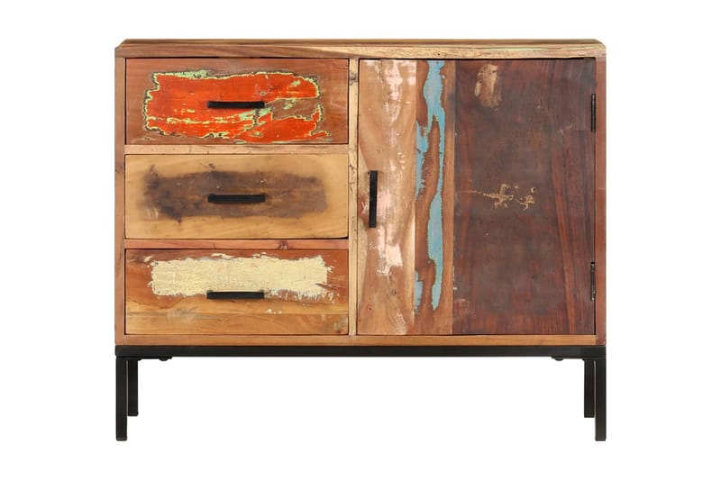 Skänk 88x30x73 cm massivt återvunnet trä - Brun/Flerfärgad - Förvaring - Förvaringsmöbler - Sideboard & skänk