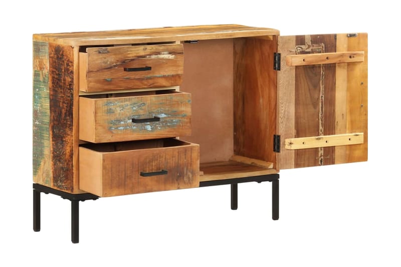 Skänk 88x30x73 cm massivt återvunnet trä - Brun/Flerfärgad - Förvaring - Förvaringsmöbler - Sideboard & skänk