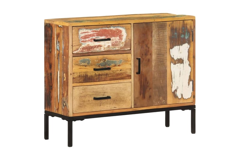 Skänk 88x30x73 cm massivt återvunnet trä - Brun/Flerfärgad - Förvaring - Förvaringsmöbler - Sideboard & skänk