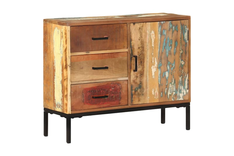 Skänk 88x30x73 cm massivt återvunnet trä - Brun/Flerfärgad - Förvaring - Förvaringsmöbler - Sideboard & skänk