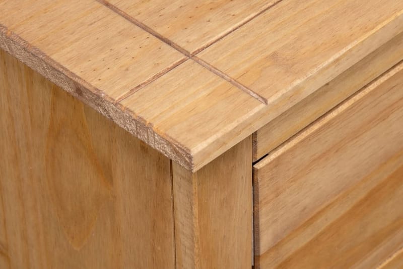Skänk 93x40x80 cm massiv furu panama - Brun - Förvaring - Förvaringsmöbler - Sideboard & skänk