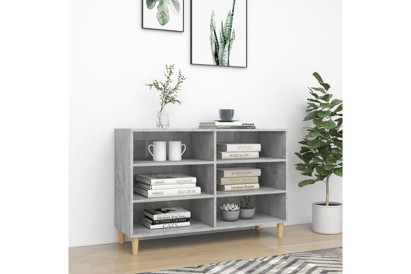 Skänk betonggrå 103,5x35x70 cm spånskiva - Betonggrå - Förvaring - Förvaringsmöbler - Sideboard & skänk