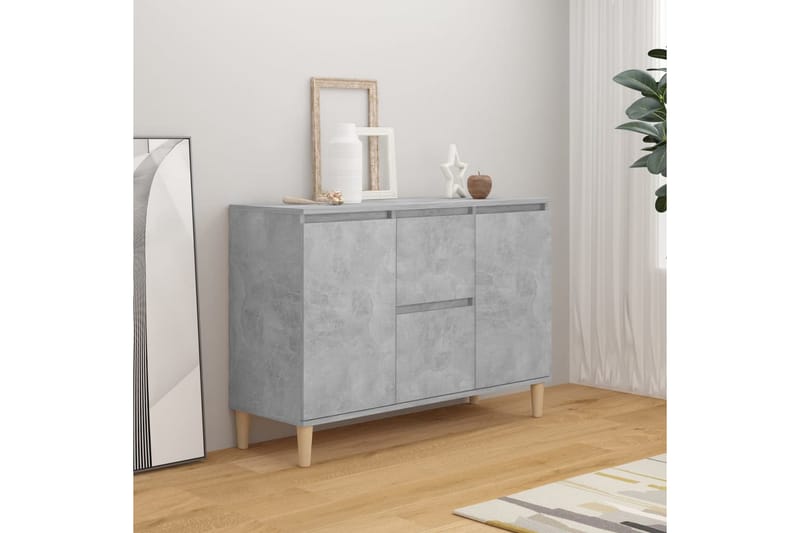 Skänk betonggrå 103,5x35x70 cm spånskiva - Grå - Sideboard & skänk