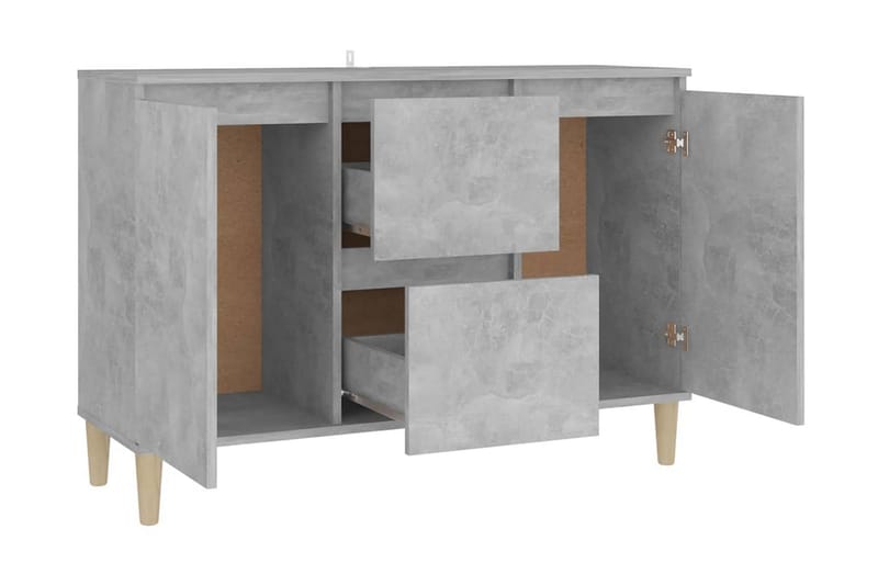 Skänk betonggrå 103,5x35x70 cm spånskiva - Grå - Sideboard & skänk