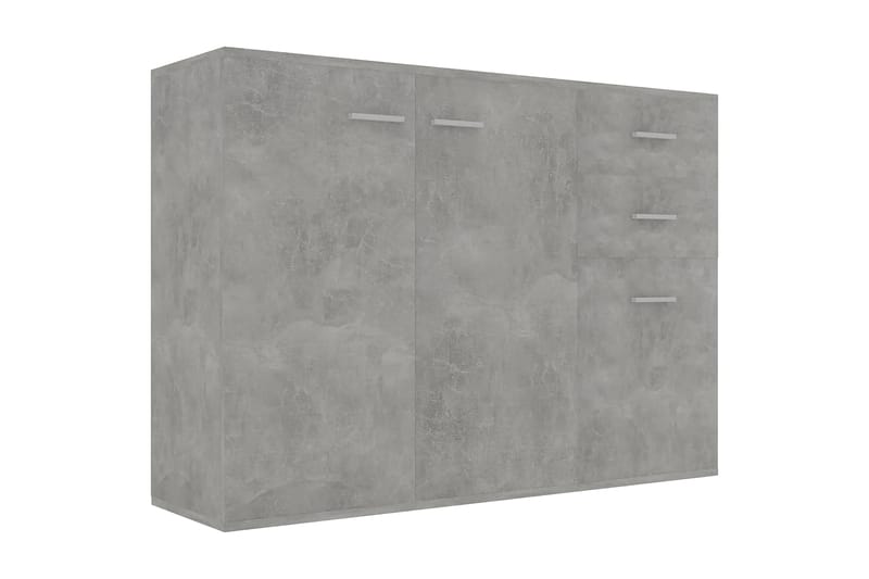 Skänk betonggrå 105x30x75 cm spånskiva - Grå - Sideboard & skänk