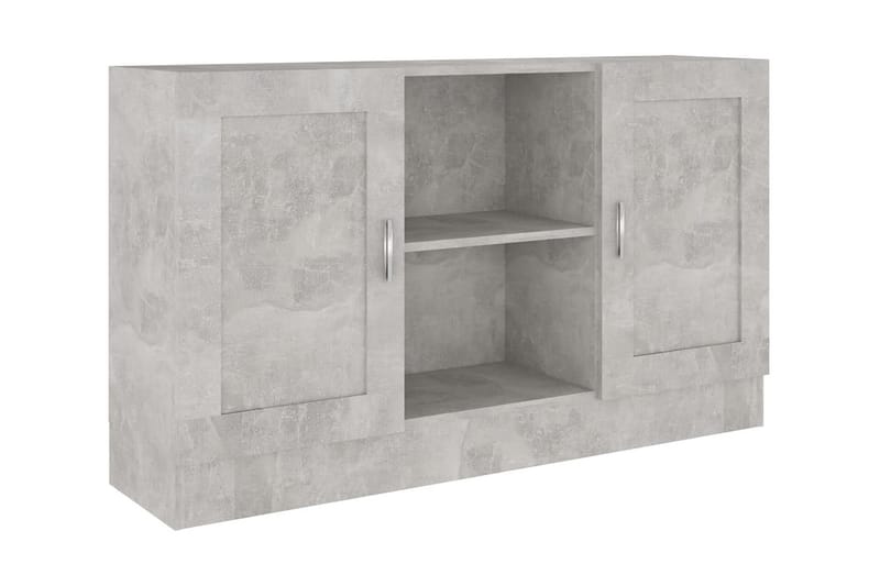Skänk betonggrå 120x30,5x70 cm spånskiva - Grå - Sideboard & skänk