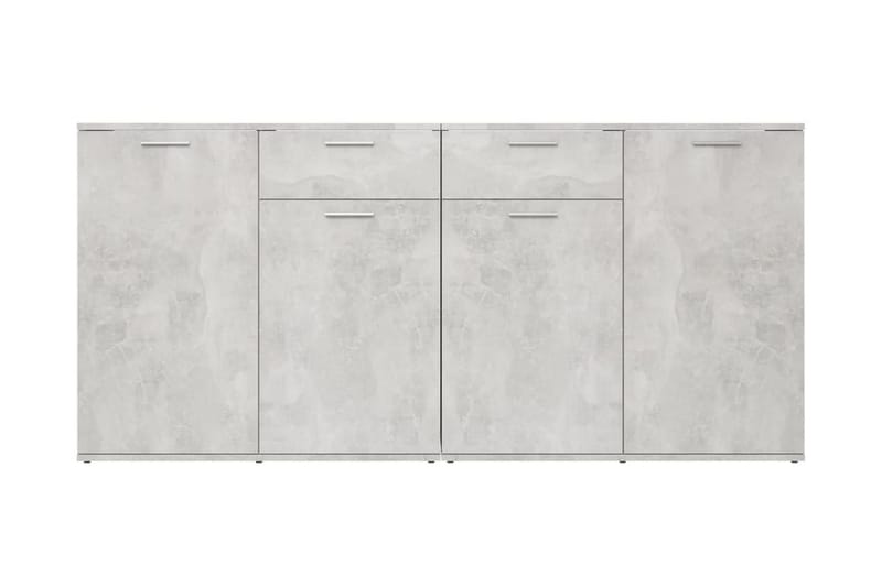 Skänk betonggrå 160x36x75 cm spånskiva - Grå - Förvaring - Förvaringsmöbler - Sideboard & skänk