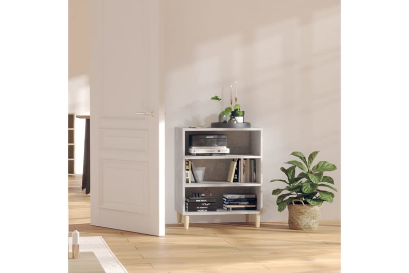 Skänk betonggrå 57x35x70 cm spånskiva - Grå - Förvaring - Förvaringsmöbler - Sideboard & skänk