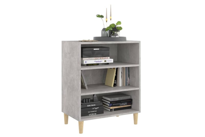Skänk betonggrå 57x35x70 cm spånskiva - Grå - Förvaring - Förvaringsmöbler - Sideboard & skänk