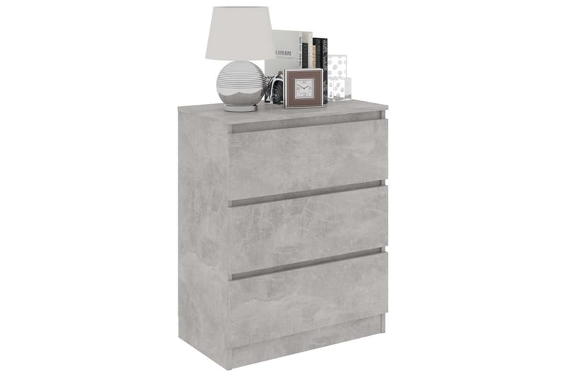 Skänk betonggrå 60x33,5x76 cm spånskiva - Grå - Förvaring - Förvaringsmöbler - Sideboard & skänk