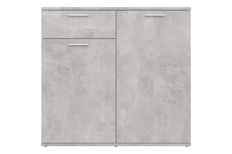 Skänk betonggrå 80x36x75 cm spånskiva - Grå - Förvaring - Förvaringsmöbler - Sideboard & skänk