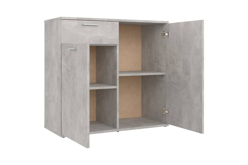 Skänk betonggrå 80x36x75 cm spånskiva - Grå - Förvaring - Förvaringsmöbler - Sideboard & skänk