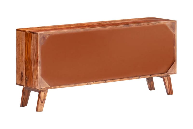 Skänk grå 120x30x55 cm massivt sheshamträ - Grå - Förvaring - Förvaringsmöbler - Sideboard & skänk