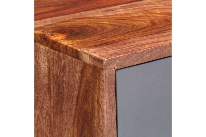Skänk grå 120x30x55 cm massivt sheshamträ - Grå - Förvaring - Förvaringsmöbler - Sideboard & skänk