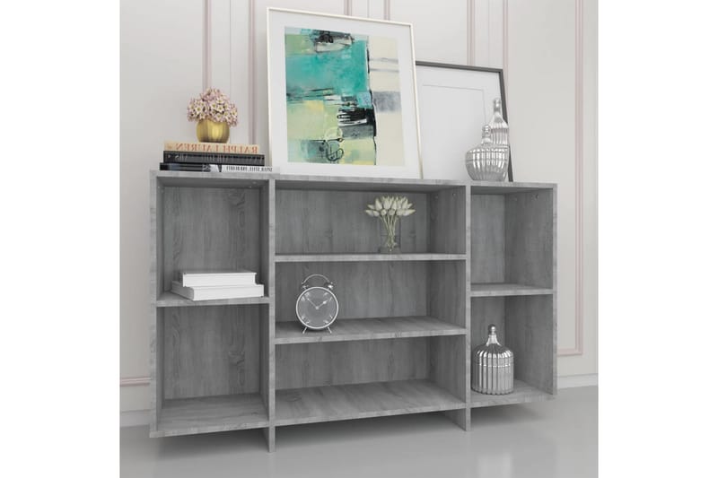 Skänk grå sonoma 120x30x75 cm spånskiva - Grå - Förvaring - Förvaringsmöbler - Sideboard & skänk