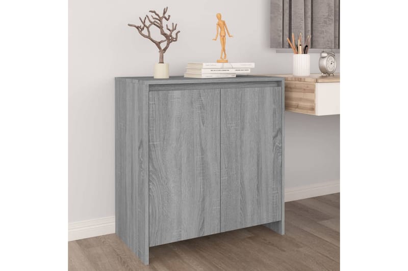 Skänk grå sonoma-ek 70x40x73,5 cm spånskiva - Grå - Förvaring - Förvaringsmöbler - Sideboard & skänk
