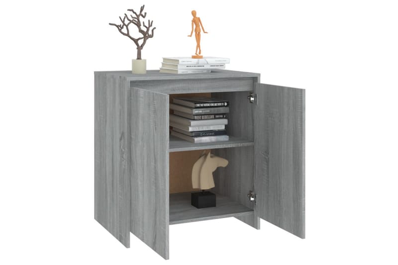 Skänk grå sonoma-ek 70x40x73,5 cm spånskiva - Grå - Förvaring - Förvaringsmöbler - Sideboard & skänk