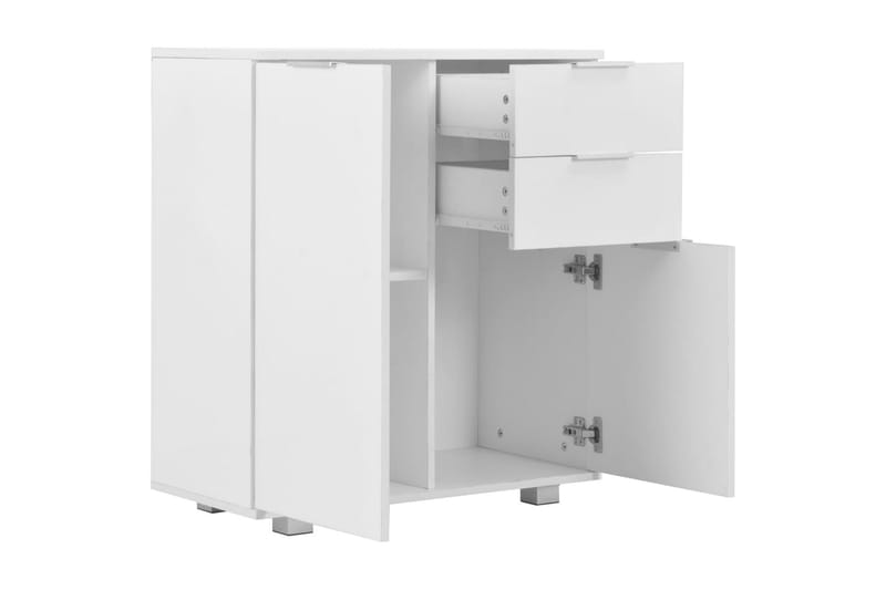 Skänk högglans vit 71x35x76 cm spånskiva - Vit - Förvaring - Förvaringsmöbler - Sideboard & skänk