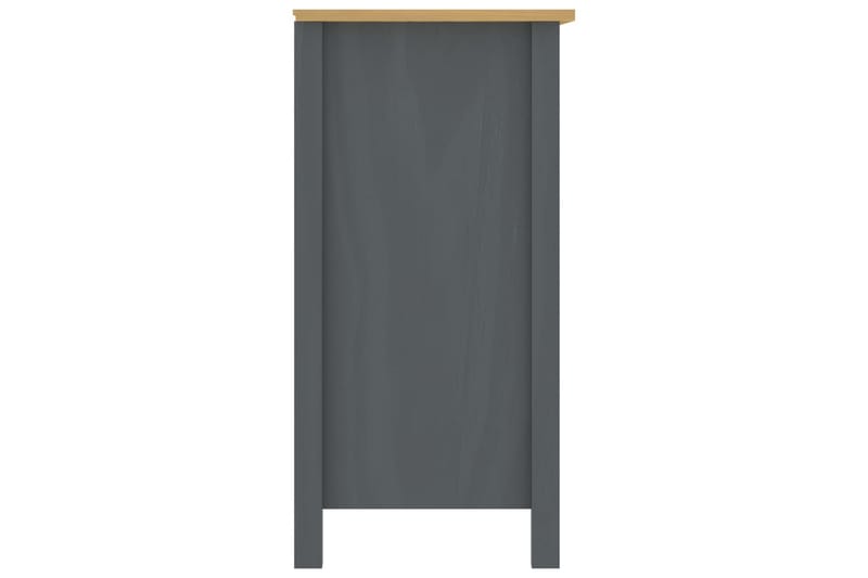 Skänk Hill Range grå 125x40x80 cm massiv furu - Grå - Sideboard & skänk