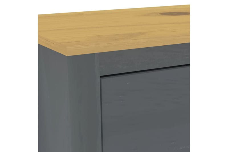 Skänk Hill Range grå 125x40x80 cm massiv furu - Grå - Förvaring - Förvaringsmöbler - Sideboard & skänk
