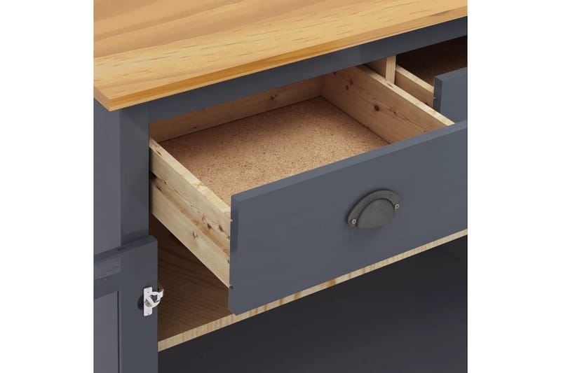 Skänk Hill Range grå 90x40x80 cm massiv furu - Grå - Förvaring - Förvaringsmöbler - Sideboard & skänk