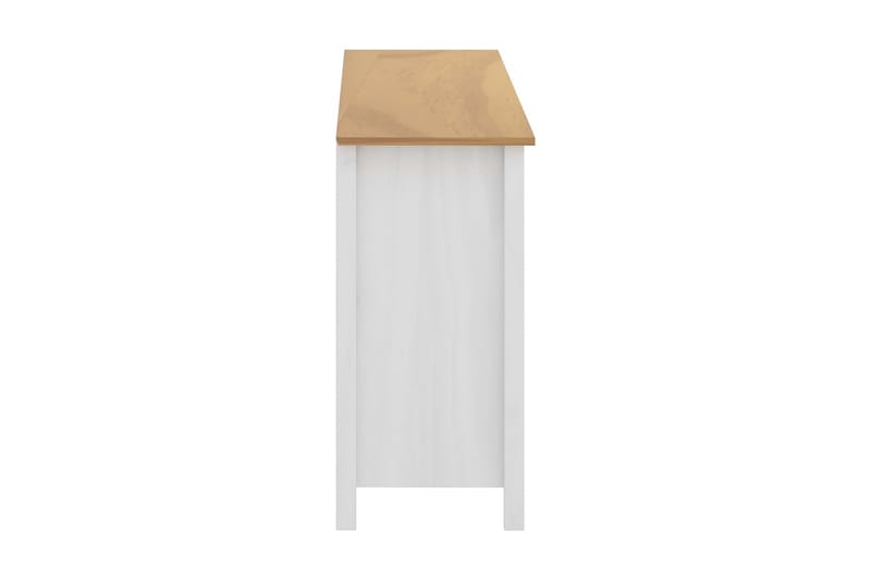 Skänk Hill Range vit 130x40x80 cm massiv furu - Vit - Förvaring - Förvaringsmöbler - Sideboard & skänk