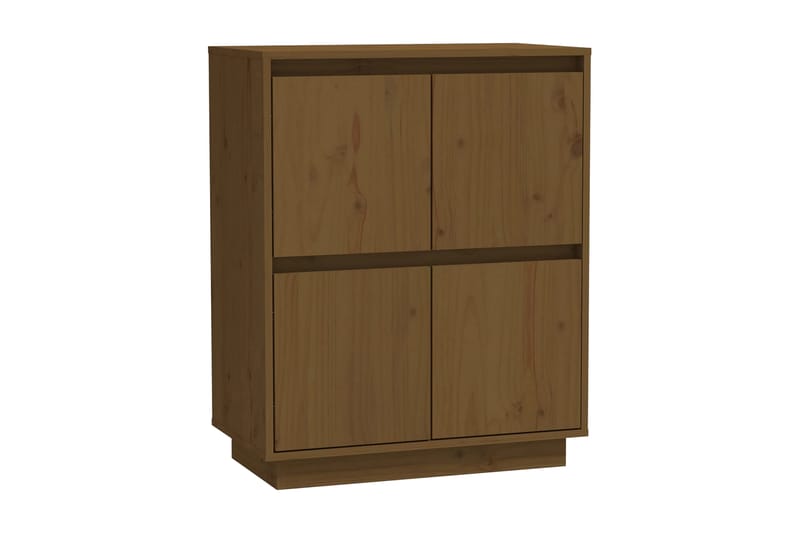 Skänk honungsbrun 60x34x75 cm massiv furu - Brun - Sideboard & skänk