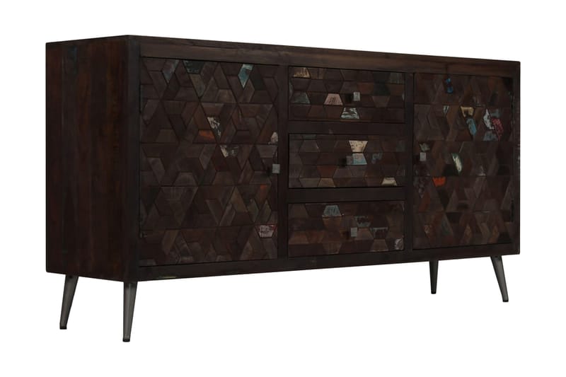 Skänk i massivt återvunnet trä 160x40x80 cm - Brun - Sideboard & skänk