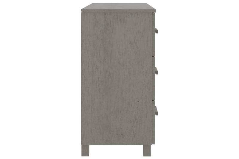 Skänk ljusgrå 90x40x80 cm massiv furu - Ljusgrå - Förvaring - Förvaringsmöbler - Sideboard & skänk