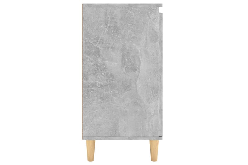 Skänk massiva träben betonggrå 60x35x70 cm spånskiva - Grå - Förvaring - Förvaringsmöbler - Sideboard & skänk