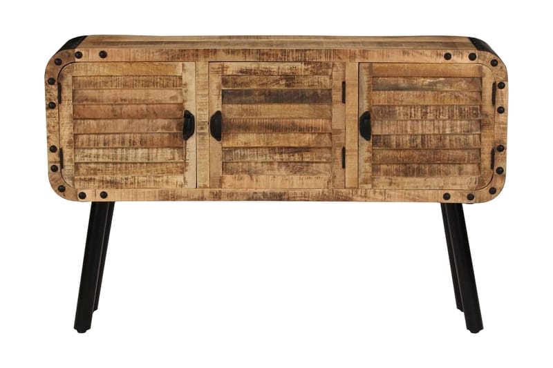 Skänk massivt mangoträ 120x30x76 cm - Brun - Förvaring - Förvaringsmöbler - Sideboard & skänk