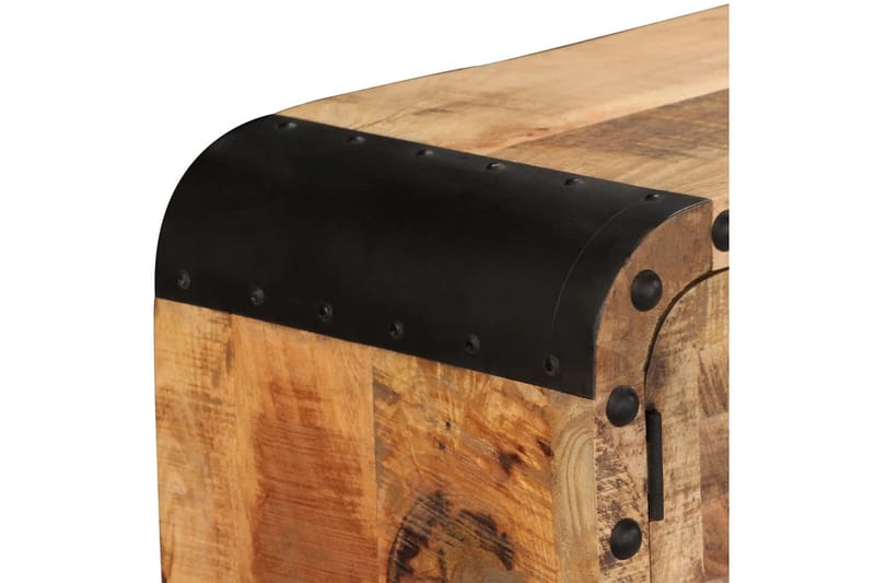 Skänk massivt mangoträ 120x30x76 cm - Brun - Förvaring - Förvaringsmöbler - Sideboard & skänk