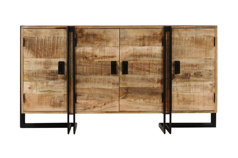 Skänk massivt mangoträ 150x40x80 cm - Brun - Förvaring - Förvaringsmöbler - Sideboard & skänk