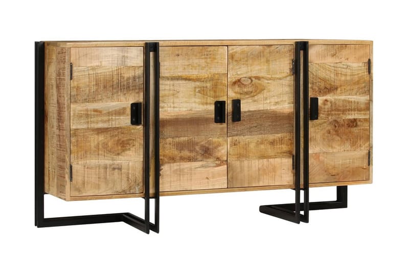 Skänk massivt mangoträ 150x40x80 cm - Brun - Förvaring - Förvaringsmöbler - Sideboard & skänk