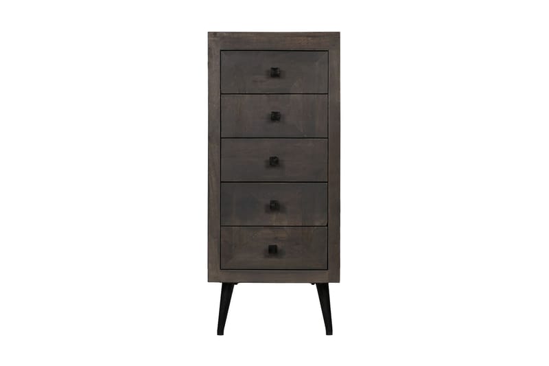 Skänk massivt mangoträ 40x40x91 cm - Grå - Förvaring - Förvaringsmöbler - Sideboard & skänk