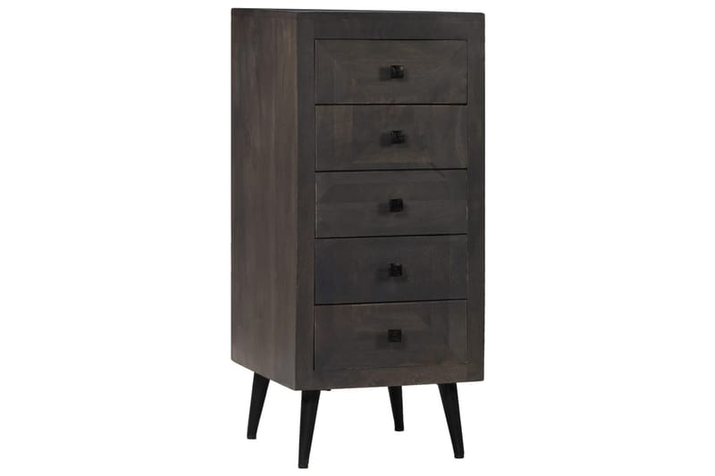 Skänk massivt mangoträ 40x40x91 cm - Grå - Förvaring - Förvaringsmöbler - Sideboard & skänk