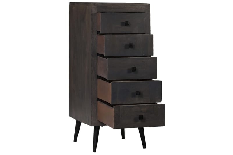 Skänk massivt mangoträ 40x40x91 cm - Grå - Förvaring - Förvaringsmöbler - Sideboard & skänk