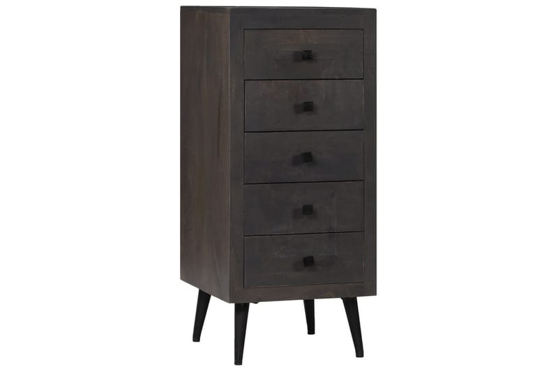 Skänk massivt mangoträ 40x40x91 cm - Grå - Förvaring - Förvaringsmöbler - Sideboard & skänk