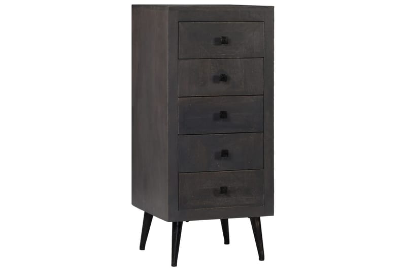 Skänk massivt mangoträ 40x40x91 cm - Grå - Sideboard & skänk