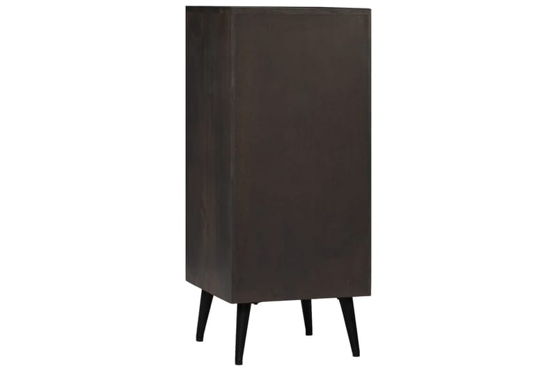 Skänk massivt mangoträ 40x40x91 cm - Grå - Förvaring - Förvaringsmöbler - Sideboard & skänk