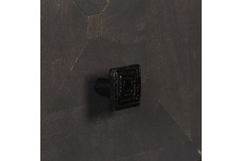 Skänk massivt mangoträ 40x40x91 cm - Grå - Förvaring - Förvaringsmöbler - Sideboard & skänk