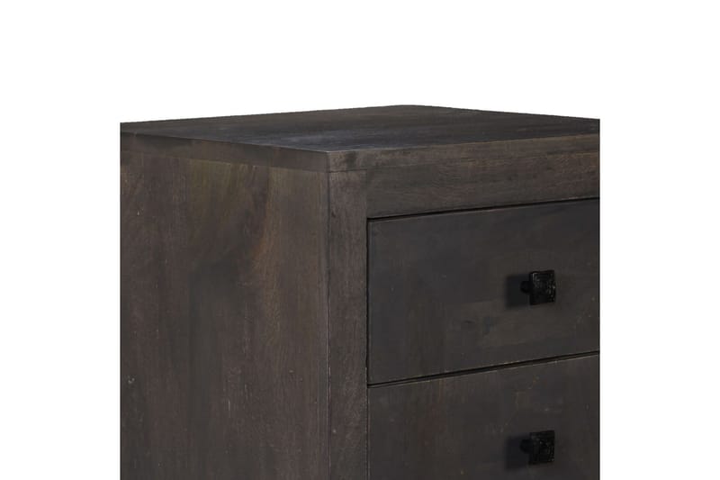 Skänk massivt mangoträ 40x40x91 cm - Grå - Sideboard & skänk