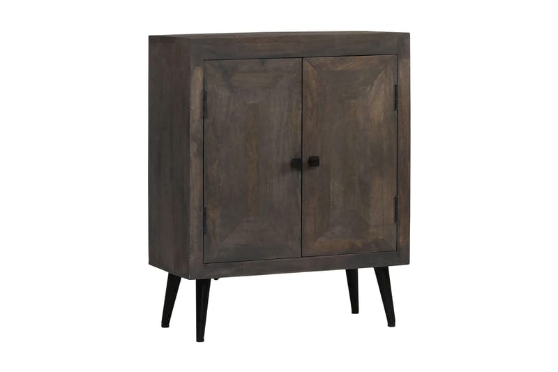 Skänk massivt mangoträ 60x30x76 cm - Grå - Sideboard & skänk