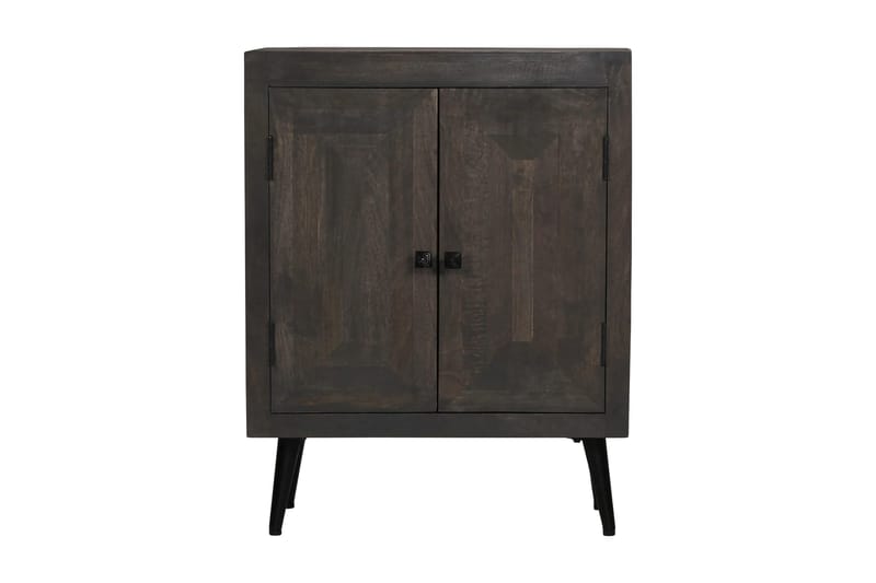 Skänk massivt mangoträ 60x30x76 cm - Grå - Förvaring - Förvaringsmöbler - Sideboard & skänk