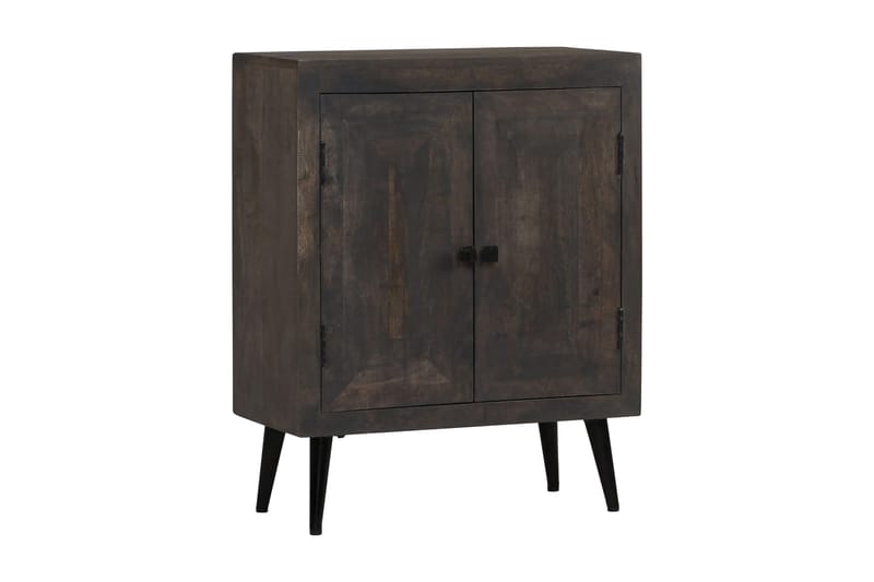 Skänk massivt mangoträ 60x30x76 cm - Grå - Förvaring - Förvaringsmöbler - Sideboard & skänk